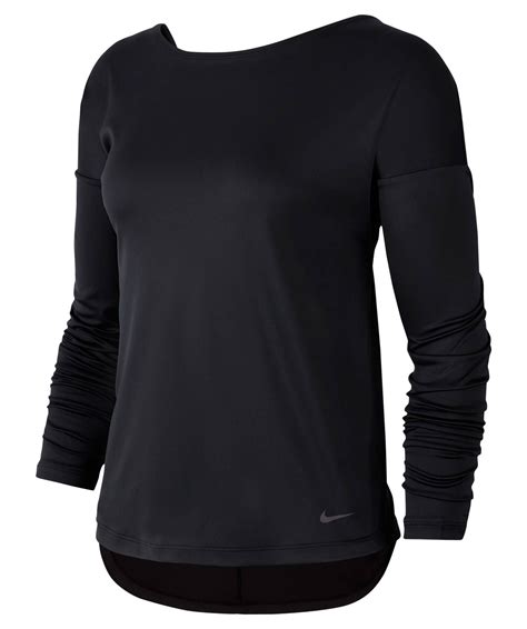 nike oberteil langarm damen blau|Blaue Nike Langarmshirts für Damen .